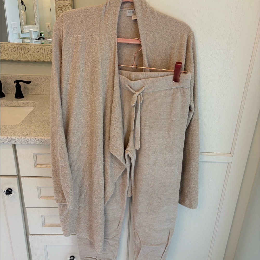 Barefoot Dreams CozyChic Lite Tan Lounge Set